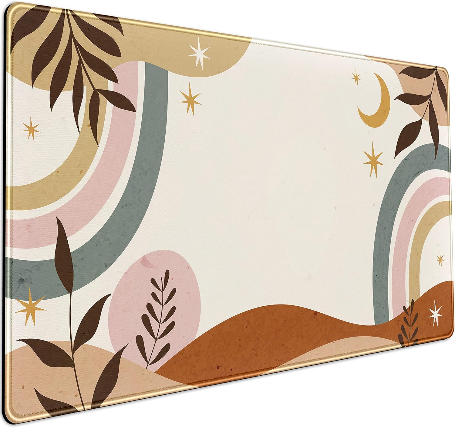 Retro Gaming Theme - Abstract Retro Boho Desk Mat –