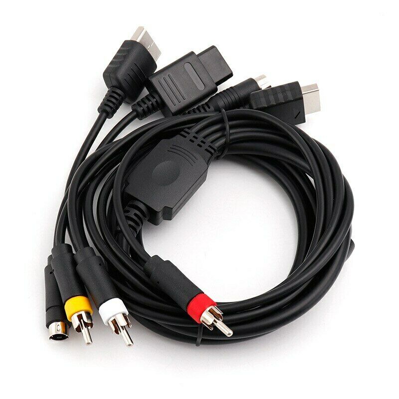Retro Gaming Cables - Multi in 1 AV S-Video Cable