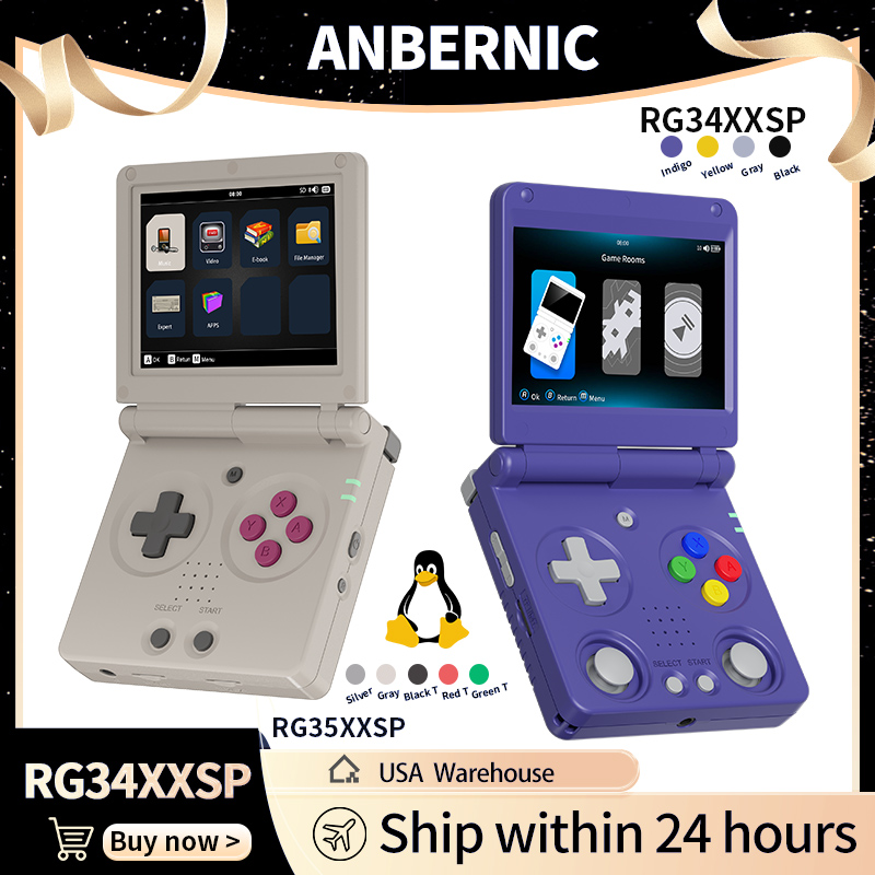 Anbernic RG34XXSP RG35XXSP Fli - đánh giá và giá Retro Gaming Tablet