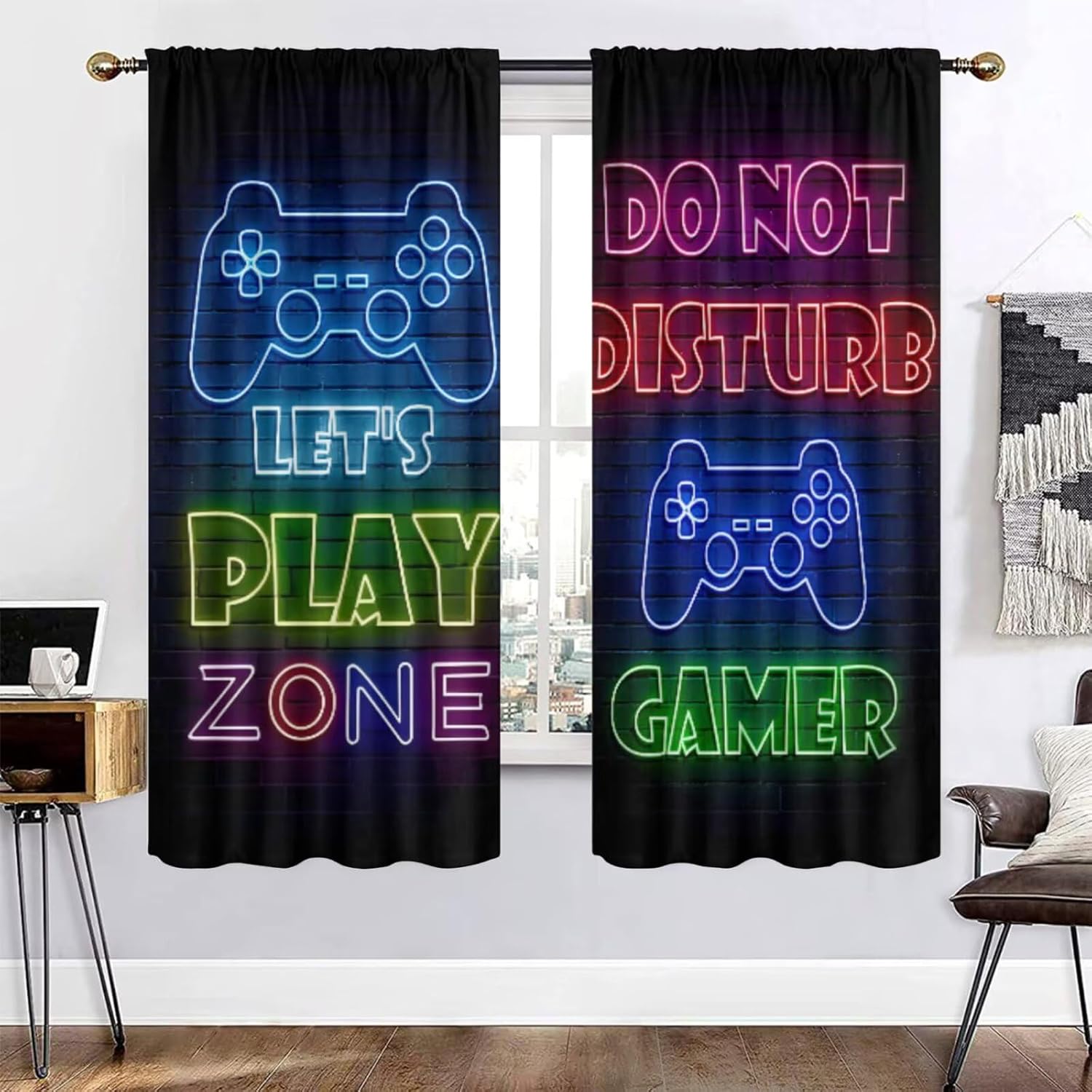 Gaming Gamer Curtain Curtains  - đánh giá và giá Retro Gaming Zone