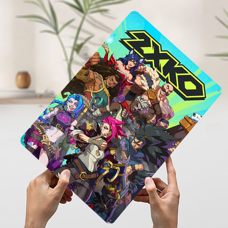 2XKO Fighting Game Art Tinplat - đánh giá và giá Retro Poster Gaming