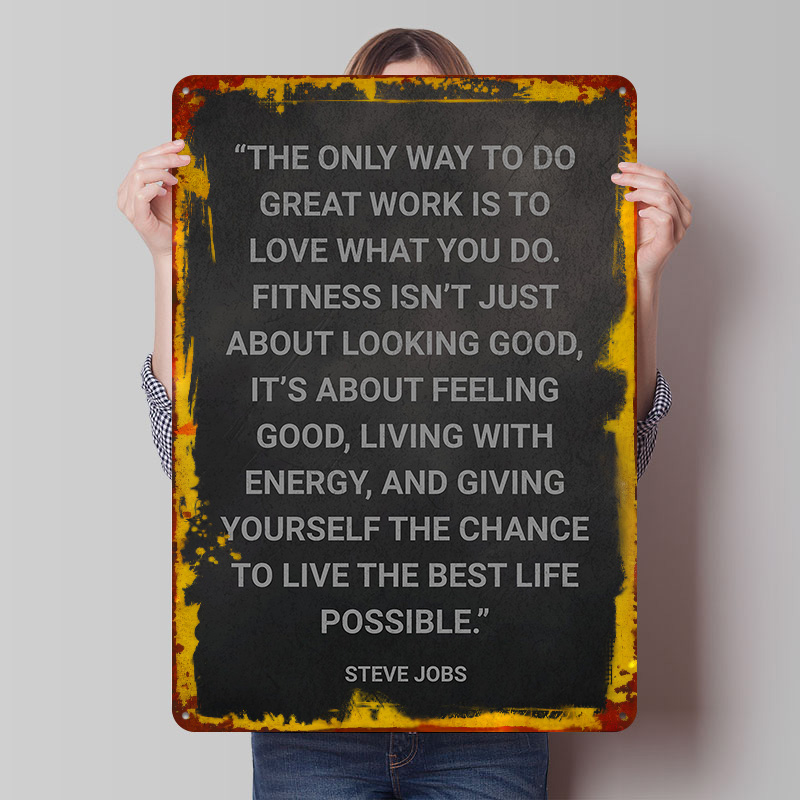 Steve Jobs Fitness Quote Metal - đánh giá và giá Retro Gaming Quotes