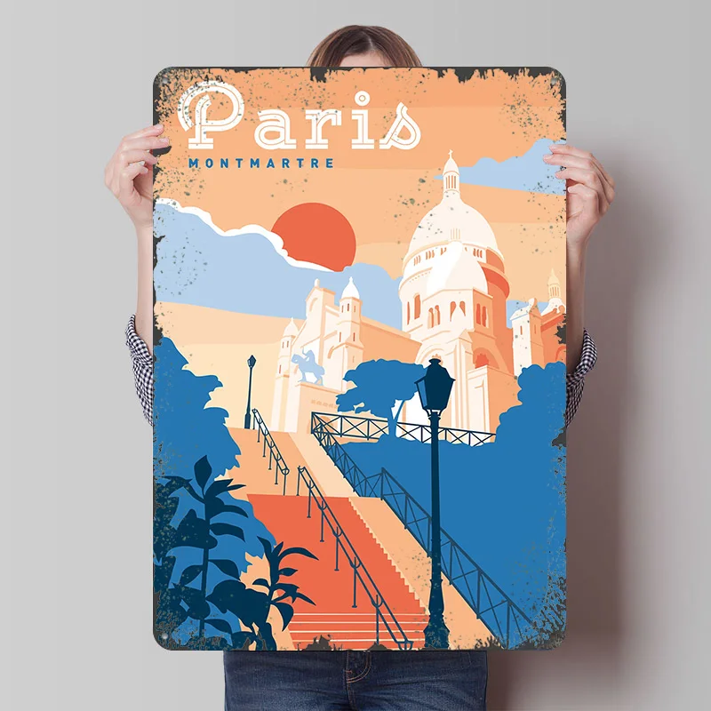Paris Montmartre Travel Printe - đánh giá và giá Retro Gaming Paris