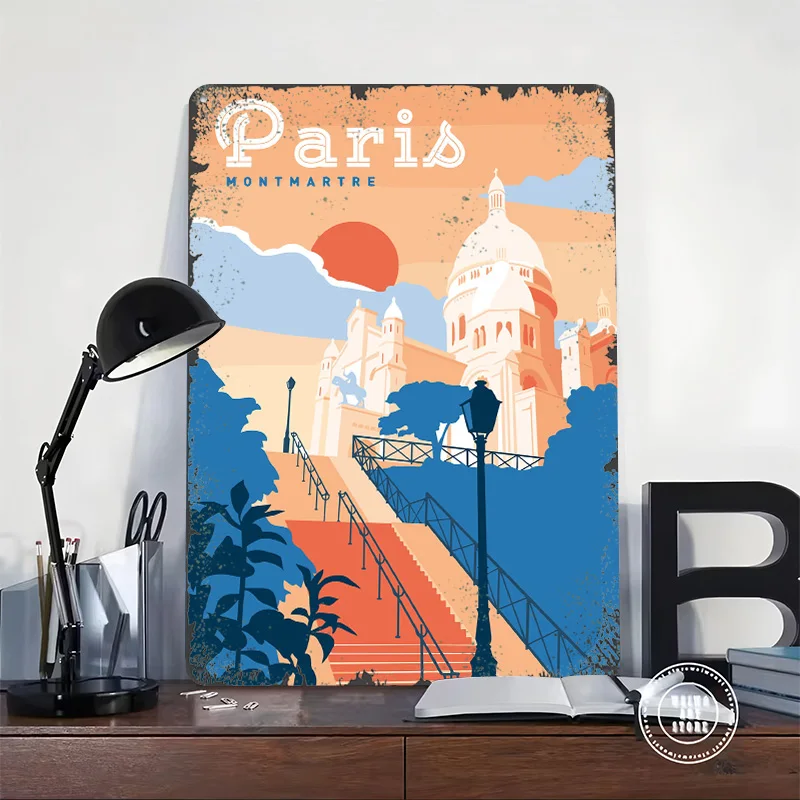 Paris Montmartre Travel Printe - đánh giá và giá Retro Gaming Paris