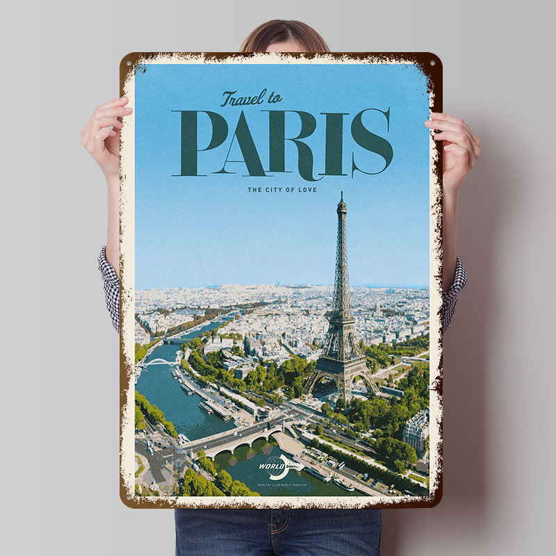 Travel to Paris Printed Poster - đánh giá và giá Retro Gaming Paris