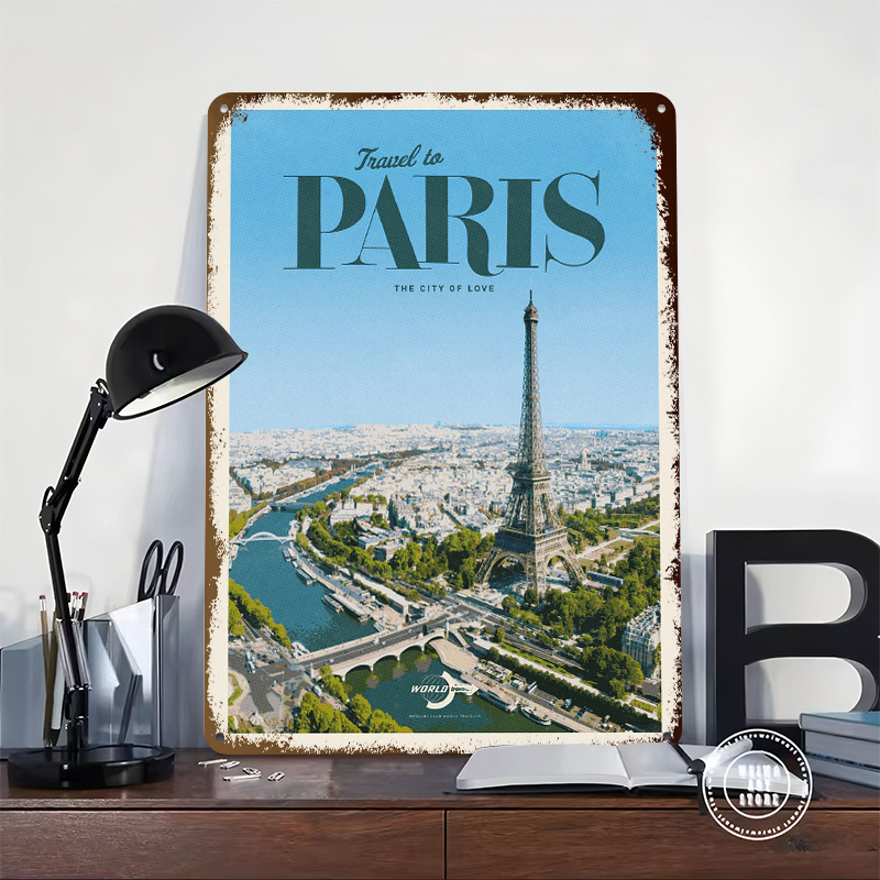 Travel to Paris Printed Poster - đánh giá và giá Retro Gaming Paris