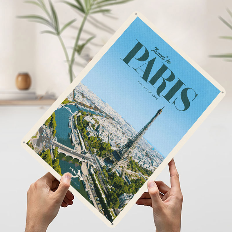 Travel to Paris Printed Poster - đánh giá và giá Retro Gaming Paris