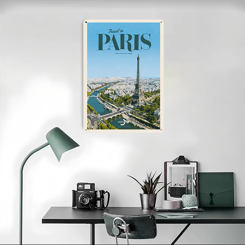 Travel to Paris Printed Poster - đánh giá và giá Retro Gaming Paris