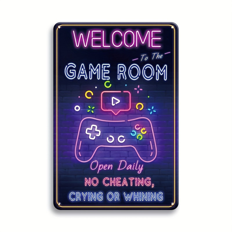 Welcome to the Game Room Metal - đánh giá và giá Retro Gaming Theme