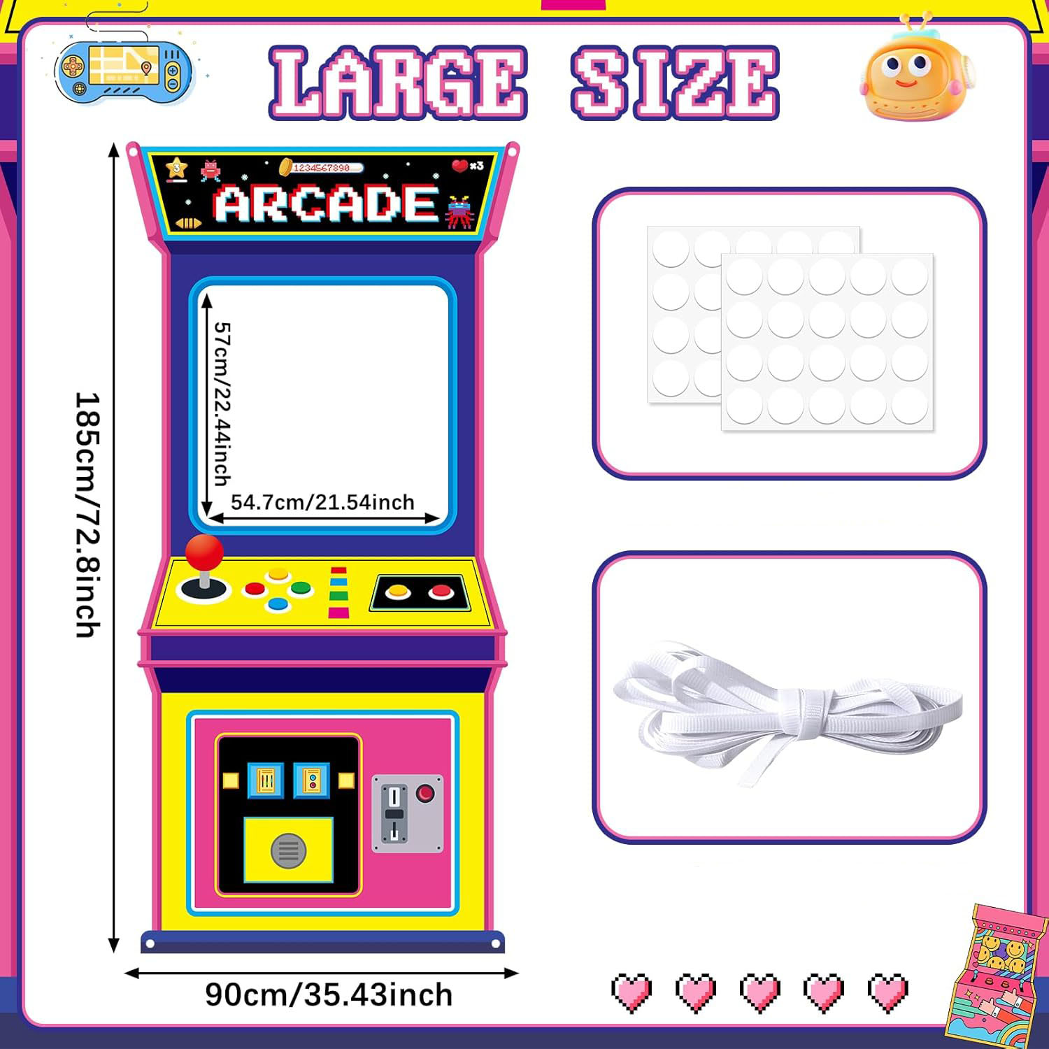 Fabric Arcade Game Photo Backg - đánh giá và giá Background Retro Gaming