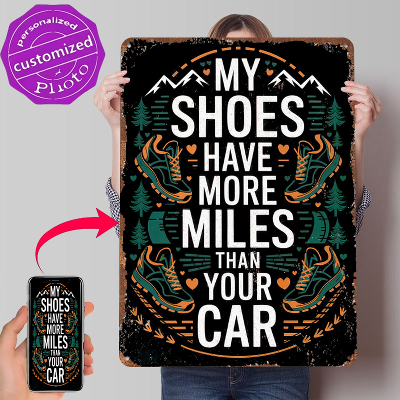 Hiking Shoes Quote Tinplate Po - đánh giá và giá Retro Gaming Quotes