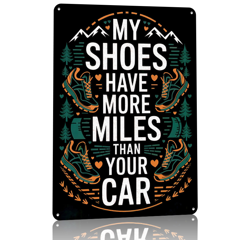 Hiking Shoes Quote Tinplate Po - đánh giá và giá Retro Gaming Quotes