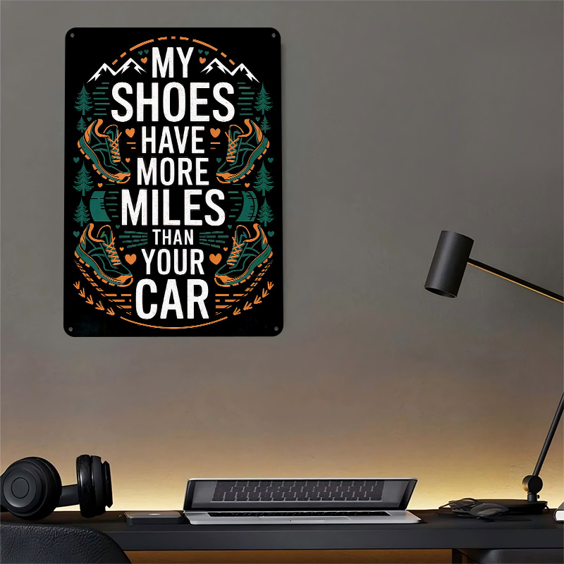 Hiking Shoes Quote Tinplate Po - đánh giá và giá Retro Gaming Quotes