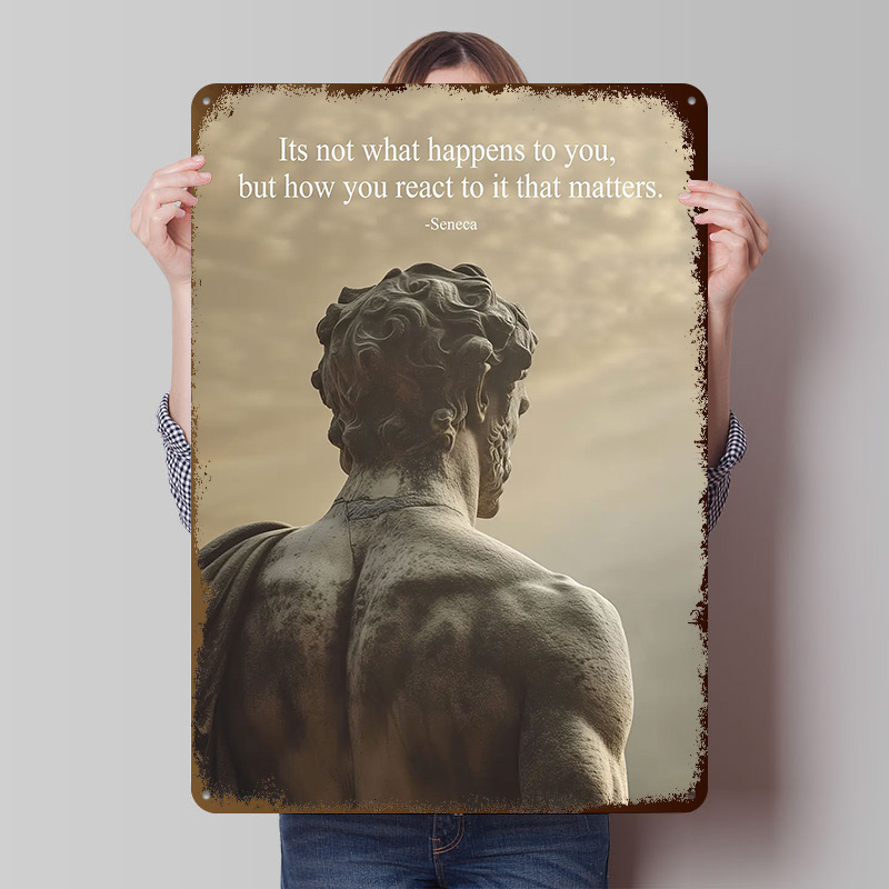 Seneca Stoic Quote Tinplate Po - đánh giá và giá Retro Gaming Quotes