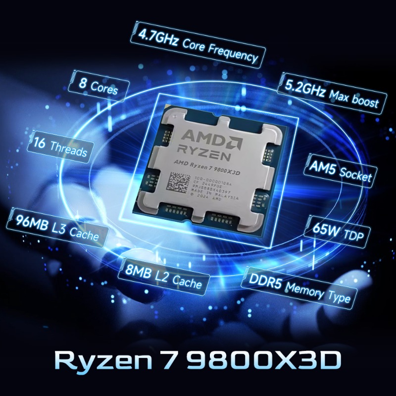 AMD Ryzen 7 9800X3D AM5 Gaming - đánh giá và giá Amd Cpu Ryzen 7