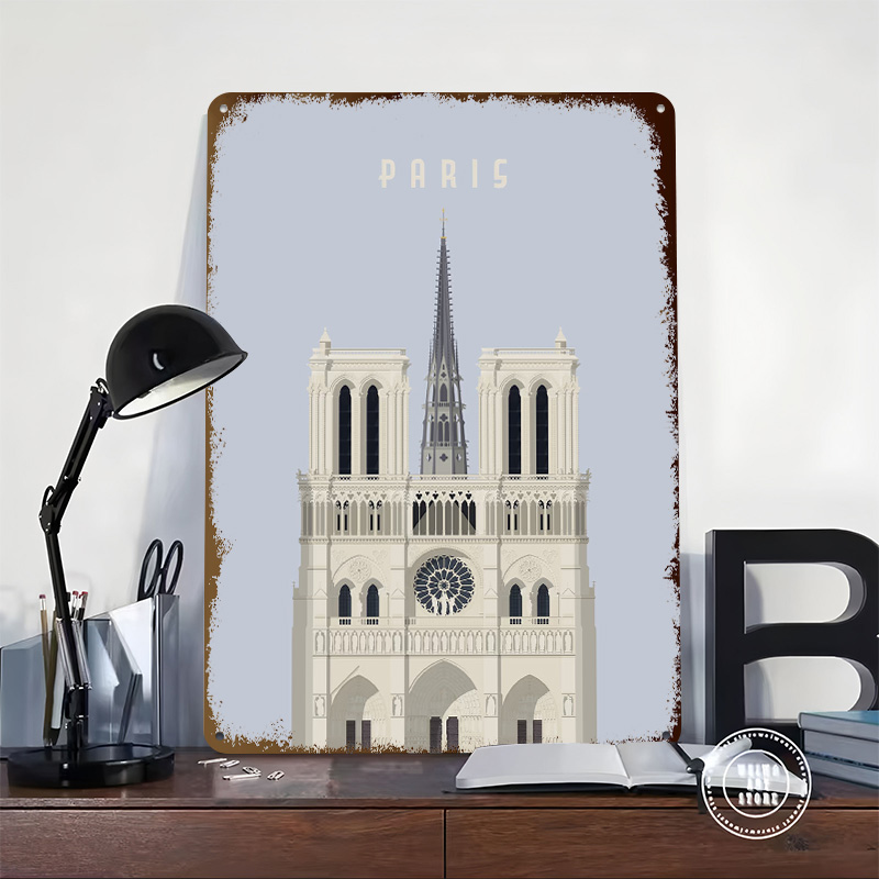 Paris Travel Tinplate Poster C - đánh giá và giá Retro Gaming Paris