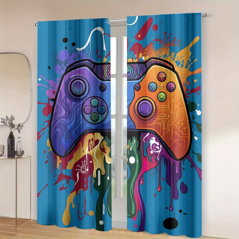 Retro Gaming Curtain Video Gam - đánh giá và giá Background Retro Gaming