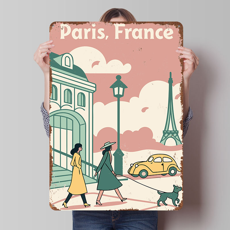 Paris France Travel Printed Po - đánh giá và giá Retro Gaming Paris