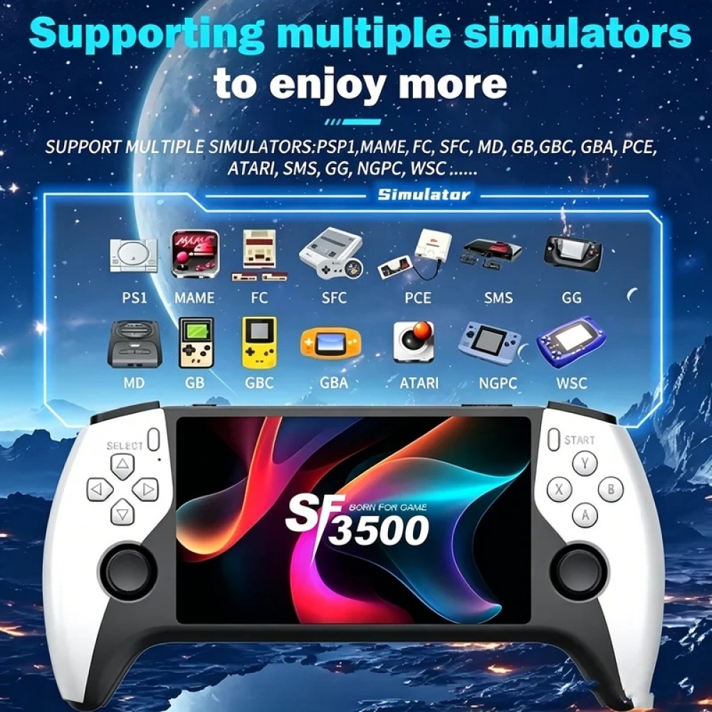 SF3500 5 inch Handheld Game Co - đánh giá và giá Retro Gaming Tablet