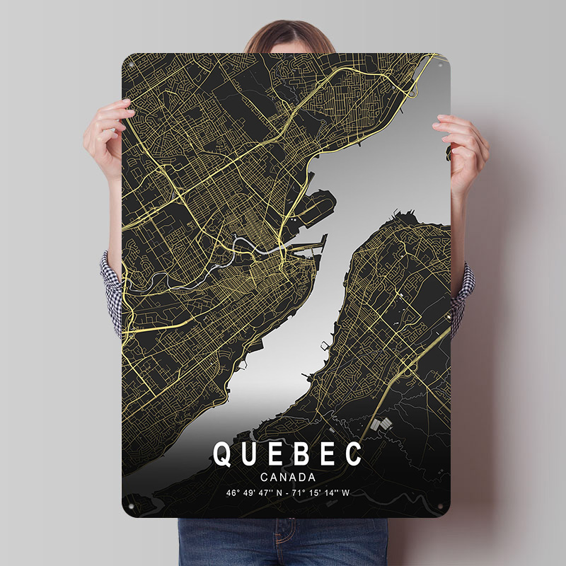 Quebec Silver City Map Printed - đánh giá và giá Retro Gaming Quebec